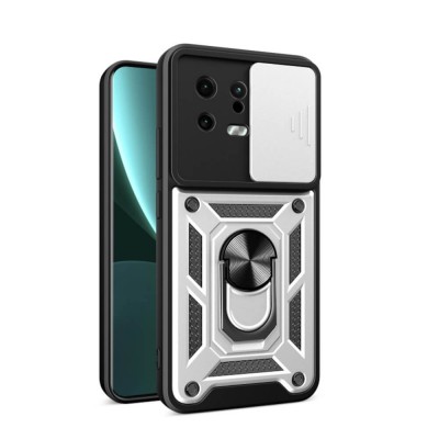 Bodycell Armor Slide Cover Case Xiaomi 13 5G Silver