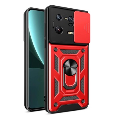 Bodycell Armor Slide Cover Case Xiaomi 13 Pro 5G Red