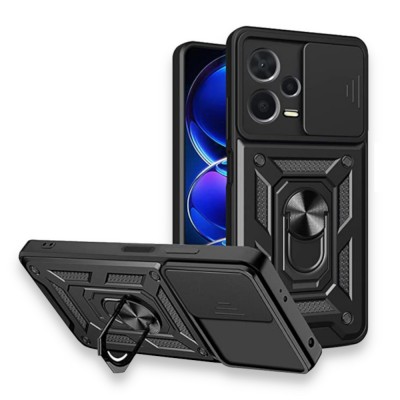 Bodycell Armor Slide Cover Case Xiaomi Poco X5/Note 12 5G Black