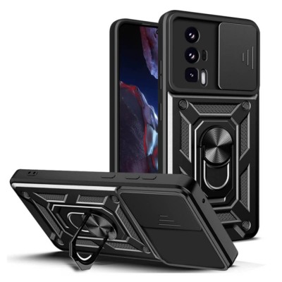 Bodycell Armor Slide Cover Case Xiaomi Poco F5 Pro Black