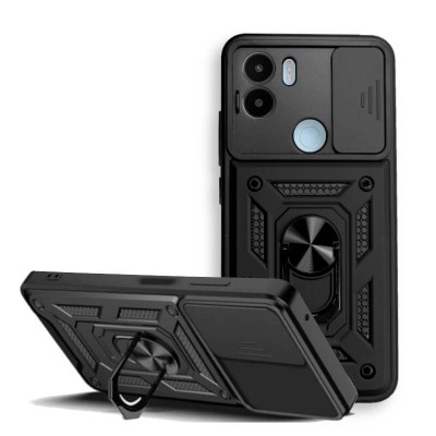 Bodycell Armor Slide Cover Case Xiaomi Redmi A1+/A2+ Black