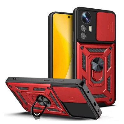 Bodycell Armor Slide Cover Case Xiaomi 12 Lite Red