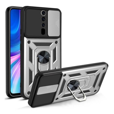 Bodycell Armor Slide Cover Case Oppo A9 2020 Silver