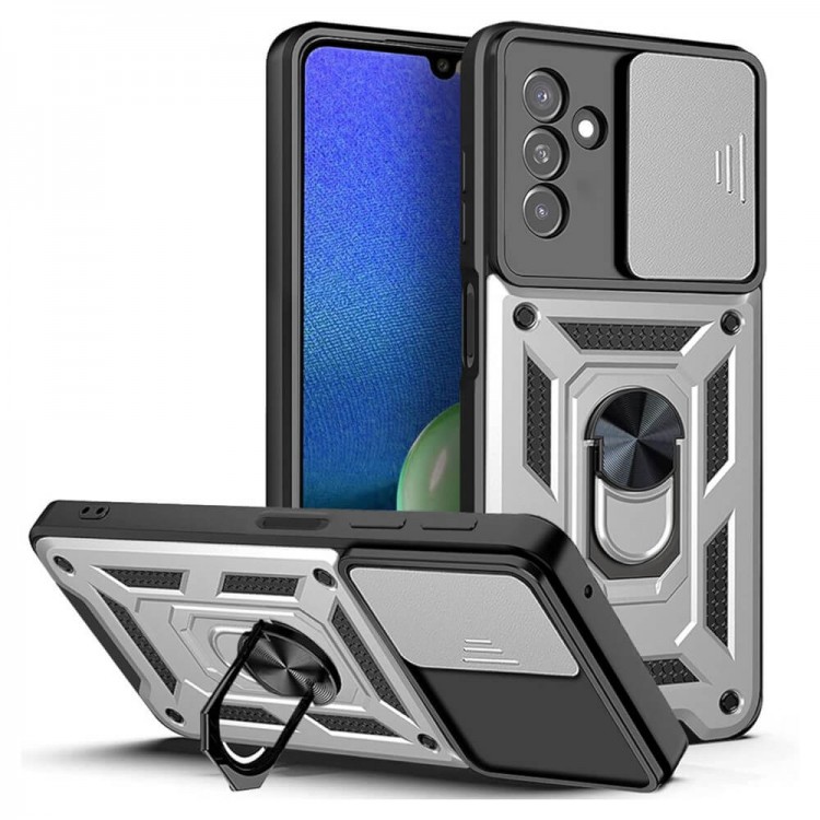 Bodycell Armor Slide Cover Case Samsung A05s Silver