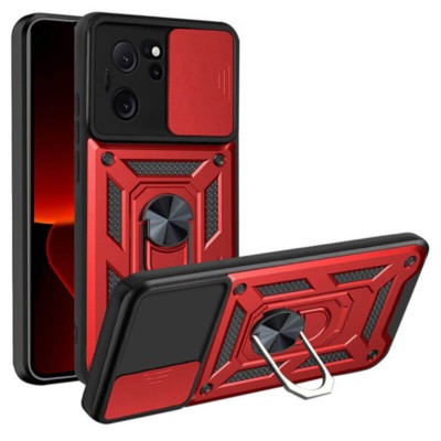 Bodycell Armor Slide Cover Case Xiaomi 13T/13T Pro Red