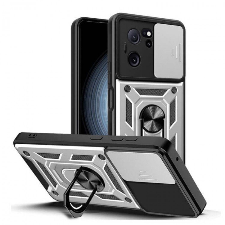 Bodycell Armor Slide Cover Case Xiaomi 13T/13T Pro Silver