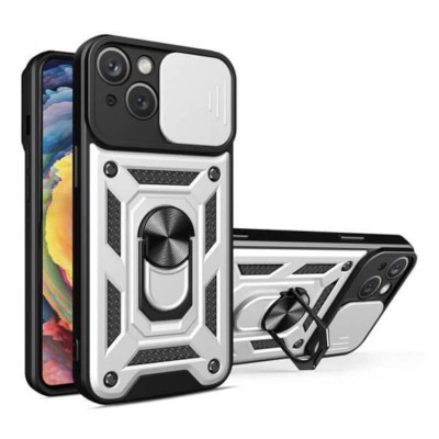 Bodycell Armor Slide Cover Case iPhone 15  Silver