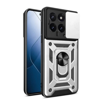 Bodycell Armor Slide Cover Case Xiaomi 14 5G Silver