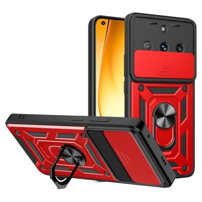 Bodycell Armor Slide Cover Case Realme 11  Pro 5G/11 Pro Plus 5G Red