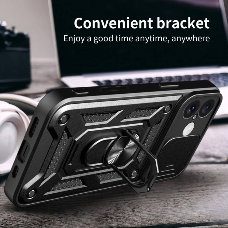 Bodycell Armor Slide Cover Case iPhone 16  Black