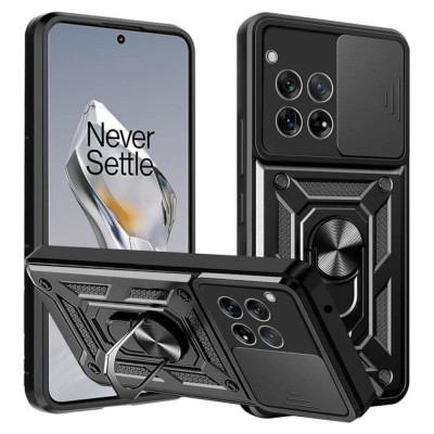 Bodycell Armor Slide Cover Case OnePlus 12R 5G Black