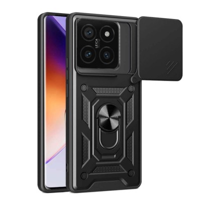Bodycell Armor Slide Cover Case Xiaomi 14T Pro 5G Black