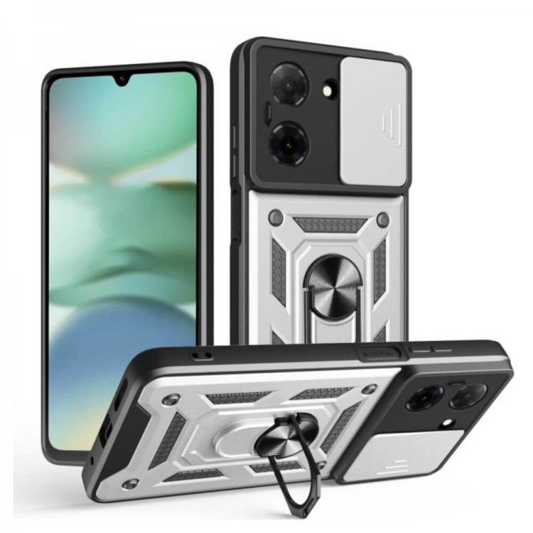 Bodycell Armor Slide Cover Case Xiaomi Redmi A5 4G Silver