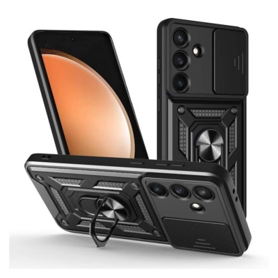 Bodycell Armor Slide Cover Case Samsung S25 FE Black Bodycell Armor Slide Cover Case Samsung S25 FE Black