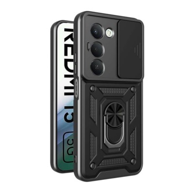 Bodycell Armor Slide Cover Case Xiaomi Redmi 15 5G Black Bodycell Armor Slide Cover Case Xiaomi Redmi 15 5G Black