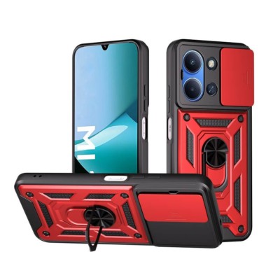Bodycell Armor Slide Cover Case Xiaomi Redmi 15C 4G/Poco C85 Red Bodycell Armor Slide Cover Case Xiaomi Redmi 15C 4G/Poco C85 Red