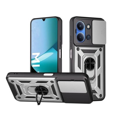 Bodycell Armor Slide Cover Case Xiaomi Redmi 15C 4G/Poco C85 Silver Bodycell Armor Slide Cover Case Xiaomi Redmi 15C 4G/Poco C85 Silver