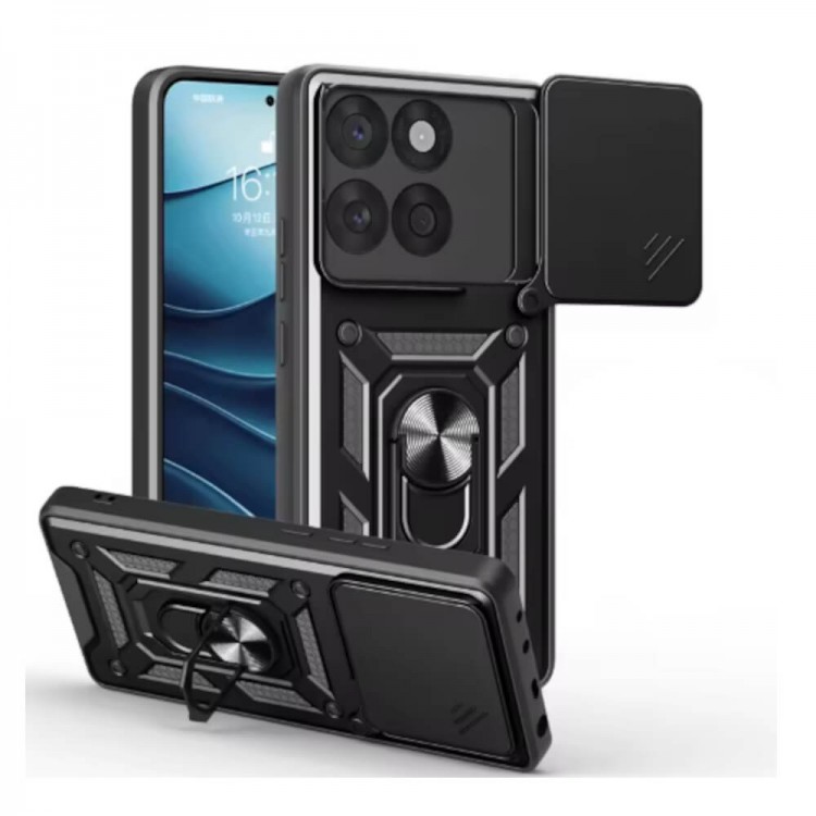 Bodycell Armor Slide Cover Case Motorola Edge 60 Fusion Black