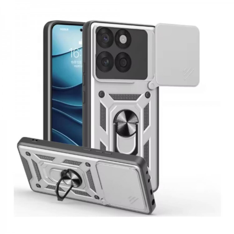 Bodycell Armor Slide Cover Case Motorola Edge 60 Fusion Silver