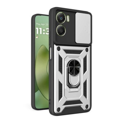 Bodycell Armor Slide Cover Case Motorola G06 4G Silver