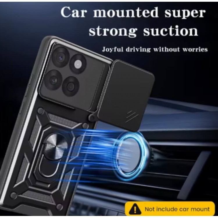 Bodycell Armor Slide Cover Case Motorola Edge 60 Pro 5G Black