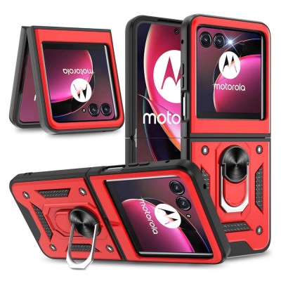 Bodycell Armor Slide Cover Case Motorola RAZR 60/60 Ultra Red