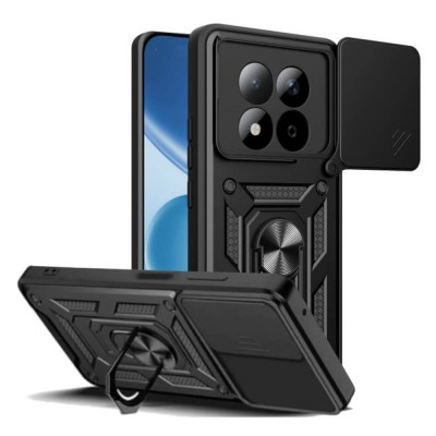 Bodycell Armor Slide Cover Case Xiaomi Note 15 Pro 5G Black