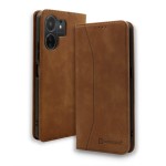 Bodycell Book Case Pu Leather Xiaomi Redmi 13C 4G/5G/Poco C65 Brown