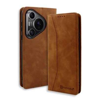 Bodycell Book Case Pu Leather Huawei Pura 70  Brown
