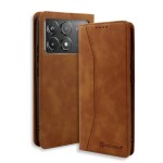 Bodycell Book Case Pu Leather Xiaomi Poco F6 Pro 5G Brown
