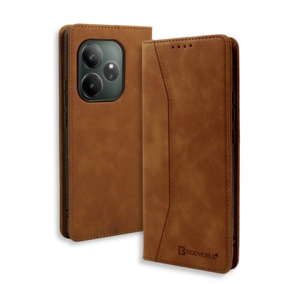 Bodycell Book Case Pu Leather Realme GT 6 5G/GT 6T 5G Brown