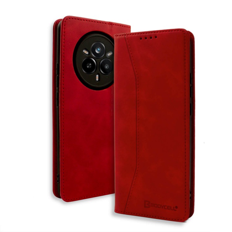 Bodycell Book Case Pu Leather Realme 14 Pro Plus Red