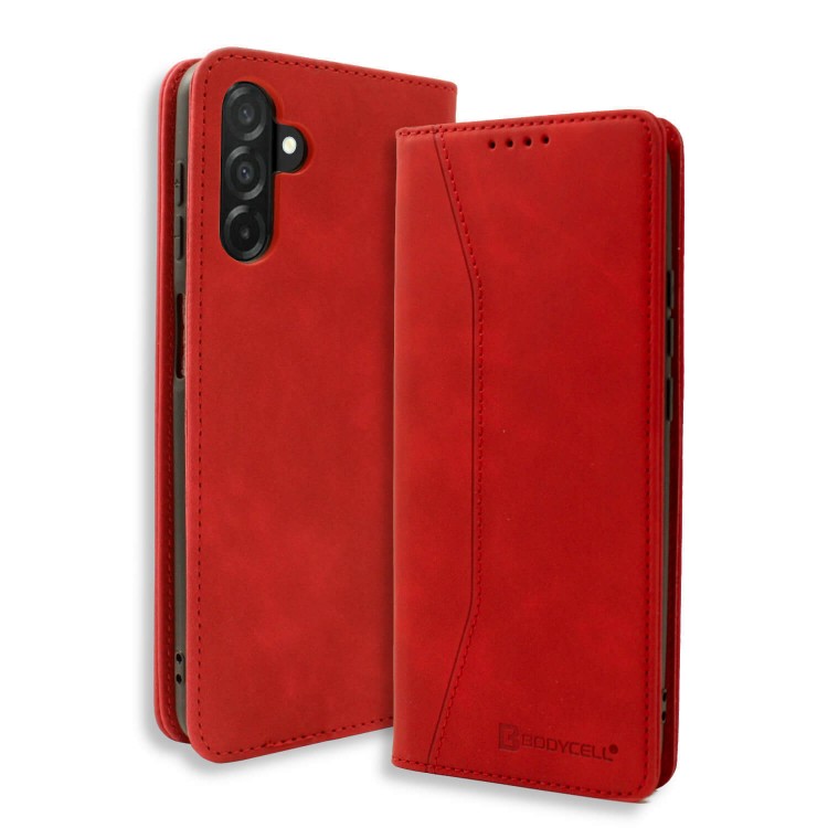 Bodycell Book Case Pu Leather Samsung A26 5G Red