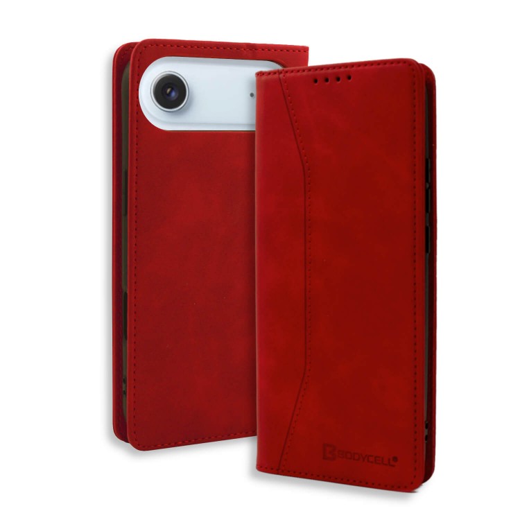 Bodycell Book Case Pu Leather iPhone Air Red
