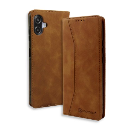 Bodycell Book Case Pu Leather Samsung A07 4G Brown Bodycell Book Case Pu Leather Samsung A07 4G Brown