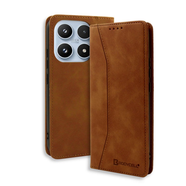 Bodycell Book Case Pu Leather Xiaomi 17  Brown Bodycell Book Case Pu Leather Xiaomi 17  Brown