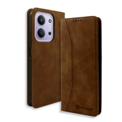 Bodycell Book Case Pu Leather Xiaomi Redmi 15C 4G/Poco C85 Brown
