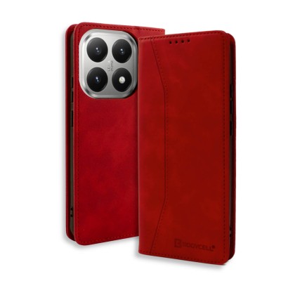 Bodycell Book Case Pu Leather Xiaomi 15T  Red Bodycell Book Case Pu Leather Xiaomi 15T  Red