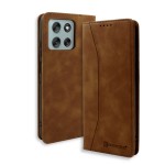 Bodycell Book Case Pu Leather Motorola G56 Brown