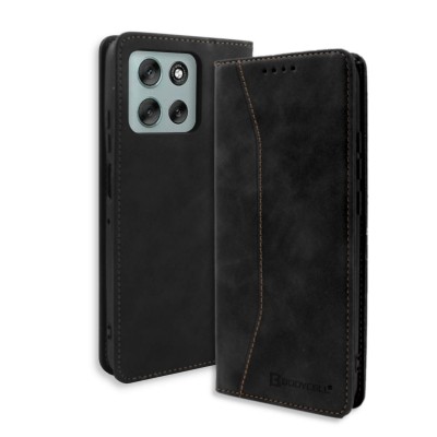 Bodycell Book Case Pu Leather Motorola G86 5G Black