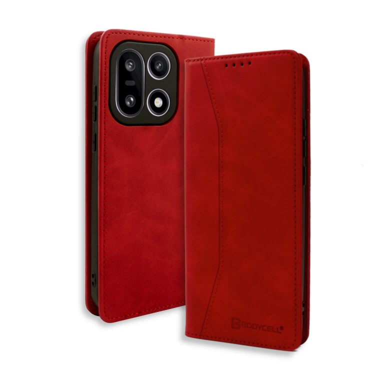 Bodycell Book Case Pu Leather Oneplus 15 5G Red
