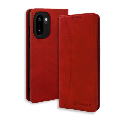 Bodycell Book Case Pu Leather Oneplus 15R Red