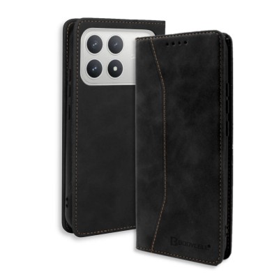 Bodycell Book Case Pu Leather Xiaomi Poco F8 Pro 5G Black