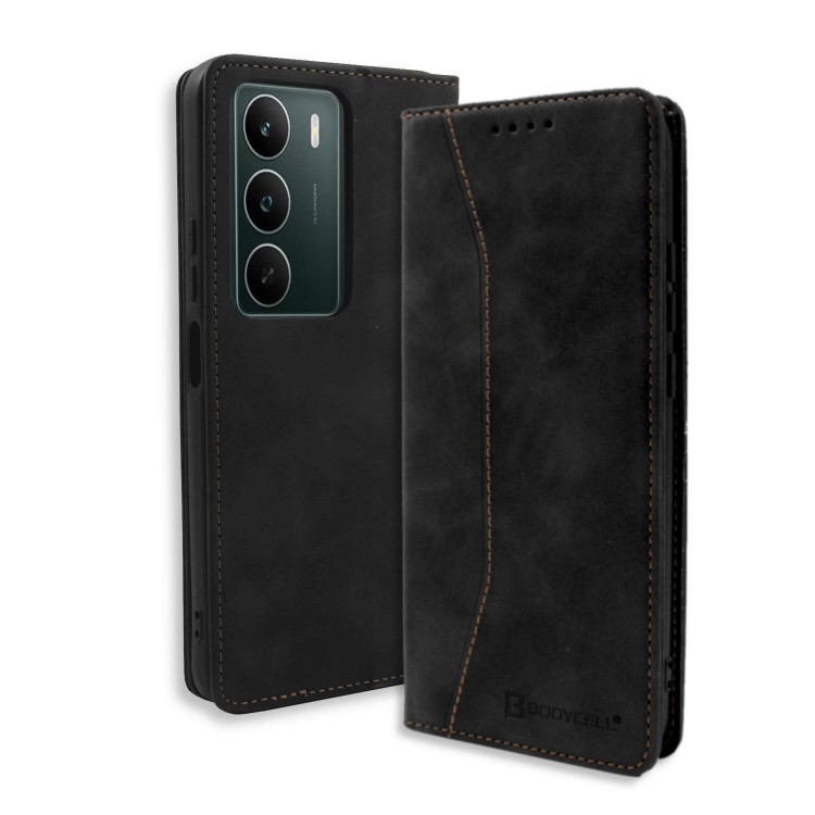 Bodycell Book Case Pu Leather Realme C71 Black