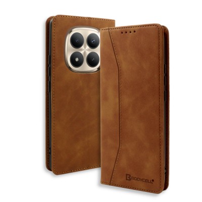 Bodycell Book Case Pu Leather Xiaomi Note 15 Pro 4G Brown