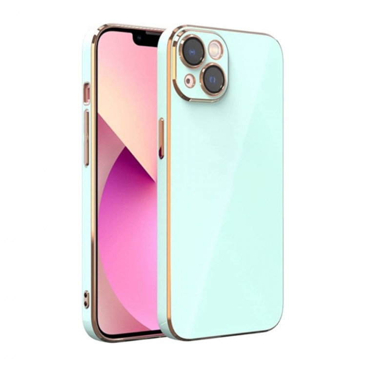 Bodycell Gold Plated Silicon iPhone 13  Mint Green