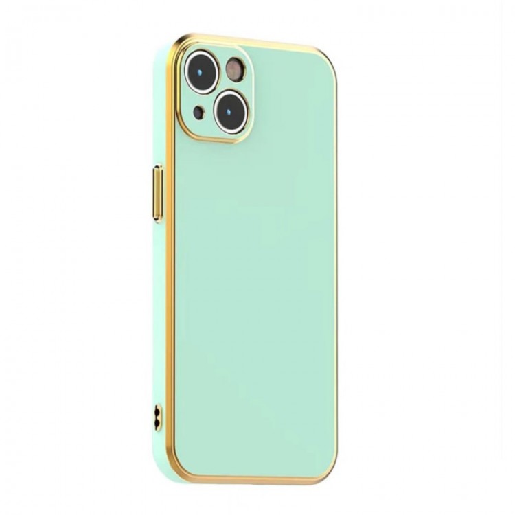 Bodycell Gold Plated Silicon iPhone 14  Mint Green