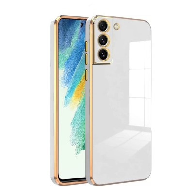 Bodycell Gold Plated Silicon Samsung S21 FE White
