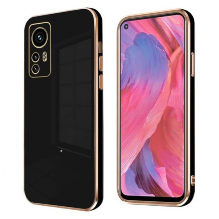 Bodycell Gold Plated Silicon Xiaomi 12/12X/12S Black