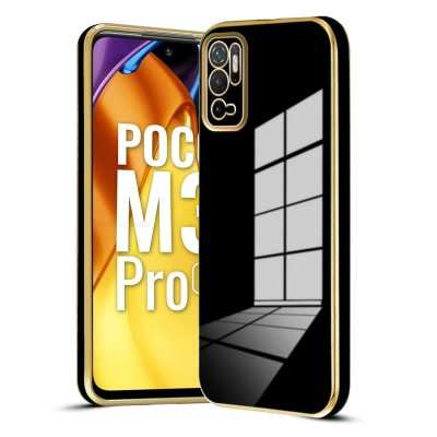 Bodycell Gold Plated Silicon Xiaomi Note 10 5G/Note 10T/Poco M3 Pro Black